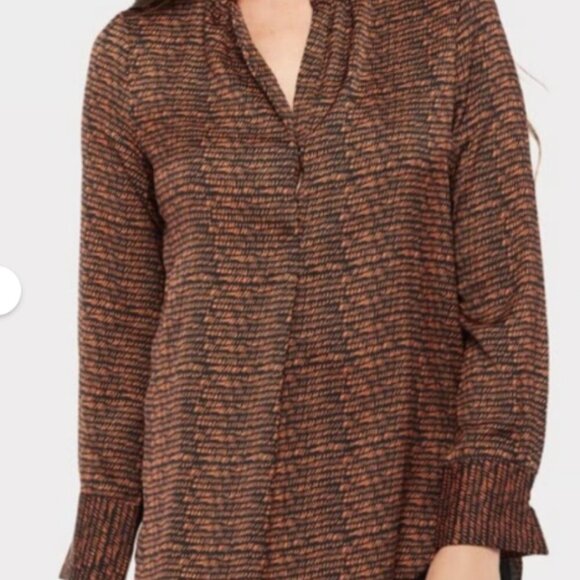 David Lerner x Evereve Mandarin Collar Bombay Stripes Blouse - Picture 14 of 14